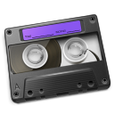 Cassette Purple Icon 128x128 png